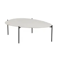 table gigogne ovale suki large porcelaine / métal