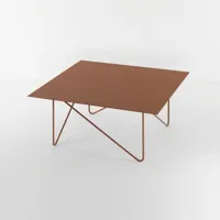 table basse shape acier couleur cuivre