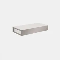 boîte de rangement suspendue due  gris côtés blanc mat