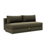 canapé design osvald sofa convertible lit 150 x 200 cm tissu bouclé forêt vert