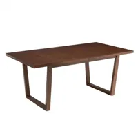 table à rallonge kenu bois hevea brun