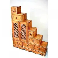 radja escalier avec rangements tiroirs portes en sheesham