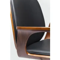 chaise de bureau patron noyer kare design