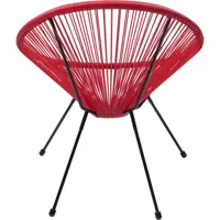 fauteuil de jardin acapulco rouge kare design