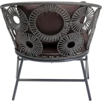 fauteuil de jardin ibiza marron kare design