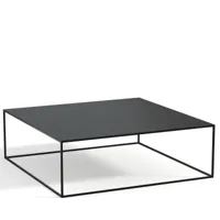 table basse métal acier carrée romy