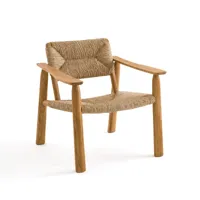 fauteuil chêne paille abondance design e.gallina
