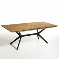table de jardin rectangulaire acacia jakta