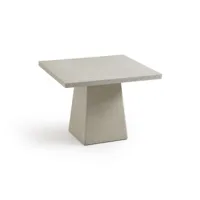 table de jardin carrée rockstone tehuano
