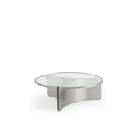 table basse verre et métal petit modèle gira
