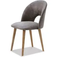 chaise rochepot, marron (55 x 50 x 77.5cm)