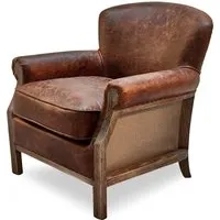 fauteuil banbury, marron (81 x 76 x 78cm)