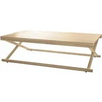table basse roussilion, marron (80 x 140 x 40cm)