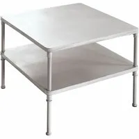 table basse pierrefort, gris vieilli (62 x 62 x 45cm)