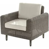 fauteuil bardou, gris/crème (81.5 x 86 x 78cm)