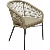 chaise melville, marron (63 x 59 x 84cm)