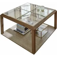 table basse haverhill, marron (80 x 80 x 45cm)