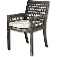 chaise farell, marron/crème (57 x 58 x 88cm)