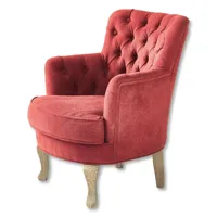 fauteuil calgary, rouge (70.5 x 64 x 77cm)