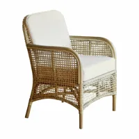 chaise levian, marron/blanc (69 x 62 x 87cm)
