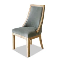 chaise oteley, marron vieilli/gris (59 x 53 x 97cm)