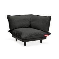 fatboy - canapé de jardin rembourré paletti en tissu, mousse polyester couleur gris 90 x 90.12 cm made in design