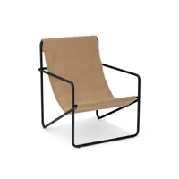 ferm living - fauteuil enfant désert - beige - 45 x 60 x 55.5 cm - designer trine andersen - tissu, tissu recyclé