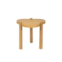 maison sarah lavoine - table d'appoint agapé en bois, placage chêne couleur bois naturel 60 x 50 cm designer made in design