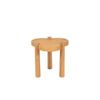 maison sarah lavoine - table d'appoint agapé en bois, placage chêne couleur bois naturel 50.13 x 40 cm designer made in design