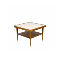maison sarah lavoine - table basse puzzle en bois, stratifié couleur bois naturel 62.14 x 40 cm designer made in design