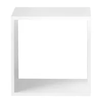 muuto - etagère stacked 2.0 en bois, mdf peint couleur blanc 43.6 x 54.04 cm designer julien de smedt made in design