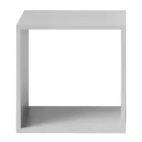 muuto - etagère stacked 2.0 en bois, mdf peint couleur gris 43.6 x 54.04 cm designer julien de smedt made in design