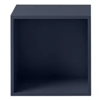 muuto - etagère stacked en bois, mdf peint couleur bleu 43.6 x 48.49 cm designer julien de smedt made in design