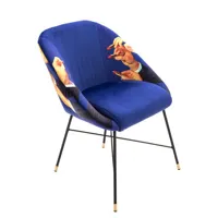 seletti - fauteuil rembourré toilet paper en tissu, mousse polyuréthane couleur multicolore 60 x 74.89 72 cm designer pierpaolo ferrari made in design