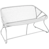 fermob - canapé de jardin 2 places sixties - blanc - 108.01 x 118 x 72 cm - designer frédéric sofia - plastique, plastique