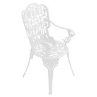 seletti - fauteuil industry garden en métal, aluminium couleur blanc 52 x 60 94 cm designer studio job made in design
