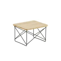 vitra - table d'appoint occasional ltr en bois, acier laqué époxy couleur bois naturel 40.41 x 25 cm designer charles & ray eames made in design