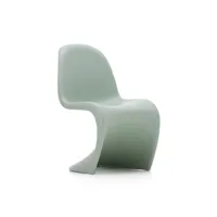 vitra - chaise enfant panton chair en plastique, polypropylène teinté couleur vert 37.5 x 54.51 62.8 cm designer verner made in design