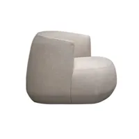 kristalia - fauteuil rembourré brioni up - beige - 89.38 x 72 x 89.38 cm - designer lucidipevere studio - tissu, mousse  polyuréthane