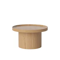 bolia - table basse plateau en bois, stratifié moulé couleur bois naturel 57.08 x 34.3 cm designer büro famos made in design