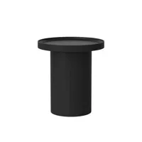 bolia - table basse plateau en bois, stratifié moulé couleur noir 54.51 x 52.3 cm designer büro famos made in design