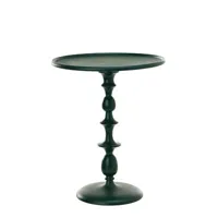 pols potten - table d'appoint classic en métal, fonte d'aluminium laquée couleur vert 62.14 x 55 cm designer modo architettura + design made in design