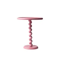 pols potten - table d'appoint classic en métal, fonte d'aluminium couleur rose 60 x cm made in design