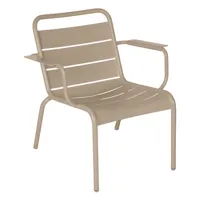 fermob - fauteuil lounge luxembourg - beige - 71 x 75.94 x 73.9 cm - designer frédéric sofia - métal, aluminium