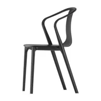 vitra - fauteuil belleville chair en plastique, polyamide couleur noir 55 x 68.68 83 cm designer ronan & erwan bouroullec made in design