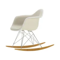 vitra - rocking chair eames plastic armchair en tissu, érable massif couleur gris 63 x 82.91 76 cm designer charles & ray made in design