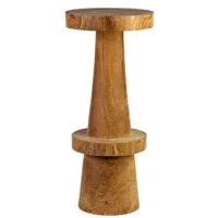 pols potten - tabouret de bar bois en bois, bois dimb couleur naturel 71.14 x 74 cm made in design