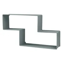 gubi - etagère matégot en métal, tôle d'acier couleur gris 92 x 90 49.5 cm designer mathieu made in design