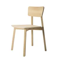 ethnicraft - chaise casale en bois, chêne massif couleur bois naturel 46 x 64.63 79 cm designer studio kaschkasch made in design