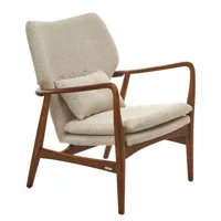 pols potten - fauteuil rembourré bois en bois, mousse couleur bois naturel 68 x 89.13 85 cm designer studio made in design